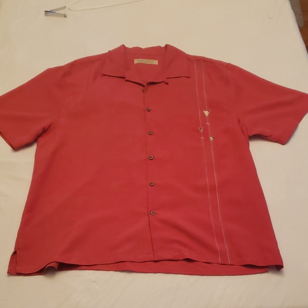 Island Republic Vibrant Red Shirt, Pre-owned